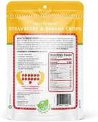 Nature's Turn Freeze-Dried Fruit Crisps – Healthy, Gluten-Free, Plant-Based, Crispy & Delicious Snack – Ideal for Cereal, & School On-the-Go Snacks – Strawberry & Banana, 6 Bags (1.2 oz Each)