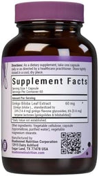 BlueBonnet Ginkgo Biloba Leaf Extract Supplement, 60 Count