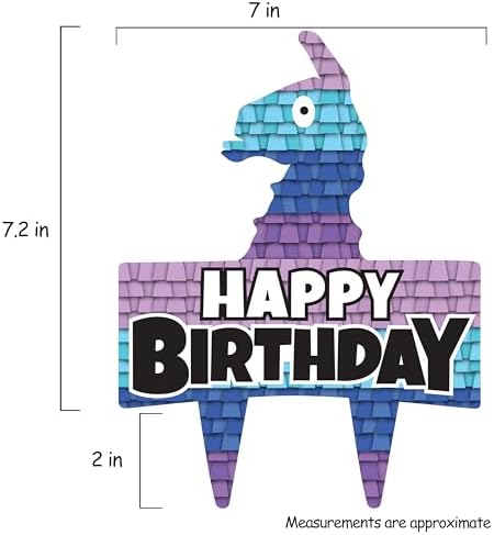 Fort Gamer Birthday Cake Topper Nite Party Decor
