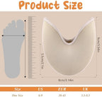 Sibba Toe Pouches Pads 2 Pcs Ballet Dance Pointe Pads Shoe Socks Knitted Fabric Toe Cap Cover Wrapped Protector Cushion Women Ball-of-Foot Cushions Anti-Slip Toe Half Socks Insoles
