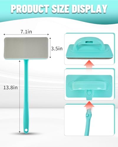Window Screen Cleaner Kit,Wet and Dry Dual-Use Mesh Screen Cleaner + 3 Window Track Cleaning Tools,Detachable Window Sill Cleaner Tool for Easy,Efficient Cleaner
