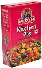 MDH Kitchen King Masala 100g - Enhances the flavours of the meal (Pack of 1) – Spices Mix Curry Masala Recipe Mixes Casserole Seasoning Herbs - Ideal for vegetable dishes with soft curry