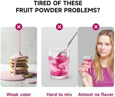CCNature 4oz Dragon Fruit Powder, Pitaya powder | Natural food coloring | Great Flavor for Baking, Drinks, Dragonfruit Syrup, Smoothies | No Sugar & Additives, Non-GMO & Vegan Friendly