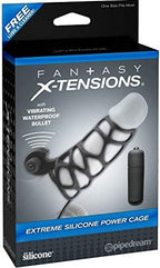 Pipedream Fantasy X-Tensions Extreme Silicone Power Cage, Black