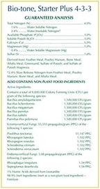 Espoma Organic Bio-Tone Starter Plus 4-3-3 Natural & Organic Food with Both Endo & Ecto Mycorrhizae; 8 lb. Bag; The Ultimate Starter Plant Food