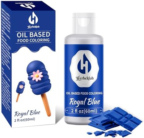 Royal Blue Oil Based Food Coloring – 2 fl oz Professional Grade Concentrated Oil Food Dye for Melting Chocolate, Candy Melts, Cake Pops, Strawberries & Baking