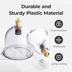 Scienlodic 12pcs Cupping Set,Electric Cupping Therapy Set with Pump,Professional Vacuum Cupping Suction Cups Portable One-Key Start, Body Massage Pain Relif for Home, Salon Use