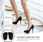 4 Pairs 4d Sponge Front Palm Pads for High Heels, Soft Breathable Forefoot Insoles with Sweat Absorption, Anti-Slip Half Size Cushions for Relief and Foot Comfort