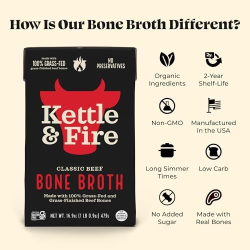 Beef Bone Broth Soup by Kettle and Fire, 1 Pack