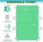 Positioning Bed Pad with Handles - Quick Drying Bed Pads with 8 Reinforced Handles, Washable Waterproof Reusable Pads for Elderly, Bedridden, Turning, Lifting, Transferring 34" × 52"