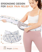 Microwave Heating Pad for Back with Moist Heat, Extra Large Microwavable Heating Wrap for Lumbar, Waist, Stomach, Shoulder, Neck Hot or Cold Pack, Reusable, Portable