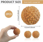 Baoding Balls, Wooden Chinese Hand Exercise Balls for Stress Relief Therapy - Cypress Wood Massage Balls for Finger Strength Relaxation, Traditional Anti-Anxiety Meditation Tool