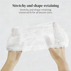 100pcs Broom Cloth Covers Multi-Purpose Microfiber Floor Towel Washable Reusable Cleaning Cloth Wet or Dry Cleaning Mops with Adjustable Drawstring for Pet Hair, Dust, Stain (100)