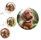 Custom Photo Drink Toppers, Wafer Paper Cocktail Decorations, Round, 2-2.5 Inch, Floating Design, 12 Pack