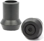 200 X Crutch Frame Ferrule Black Rubber Heavy Duty + Steel Insert 19Mm Id