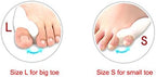 Elitzia Foot Care Hallux Valgus Single Hole Silicone Toe Separator Daily-use Two Size ETFT006 (Size S for small toe)
