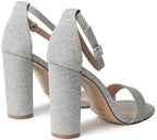 J. Adams Shirley Heels for Women - Ankle Strap High Heel Dressy Sandals