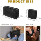 Period Bags for Teen Girls, Tampon Holder for Purse, Waterproof Portable Leather Period Pouch, Sanitary Napkin Storage Bag, Black Makeup Bag Set, Pad Pouches for Period for Girls