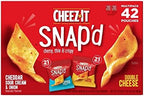 Cheeze-It Snap'd Cheesy Baked Snacks Multipack 42Count 0.75 Oz Net Wt 31.5 Oz
