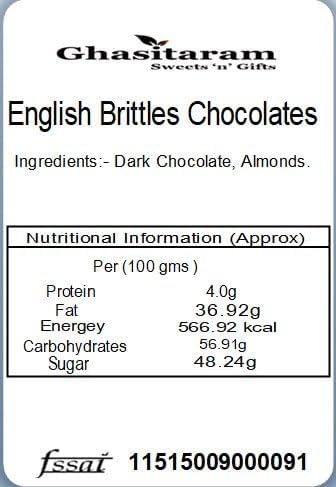 Ghasitaram Gifts Christmas Gifts Chocolates Hampers - Silver English Chocolate Brittles Cage