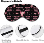 Unisex Eye Mask Sleeping Mask Light Blocking Out, Smooth and Comfortable Night Sleep Blindfold Just A Girl Who Loves Cute Axolotl for Travel with Adjustable Strap