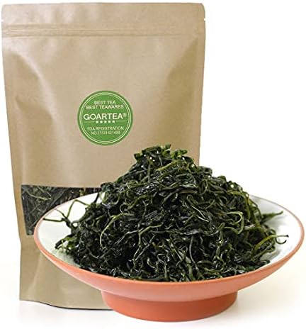 GOARTEA Ku Ding Tea - 250g / 8.8oz Supreme Grade - Bitter Green Tea Loose Leaf - Chinese Kuding Herbal - Small-leaf - Qing Shan Lu Shui