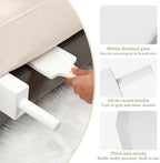 Leinuosen Mattress Lifter & Bed Maker Tool for Changing Sheets, Mattress Wedge Elevator, Bed Sheet Tucking Paddle Effortless Lifting Tuck Sheets Alleviating Back Pain(Pine Wood,White)