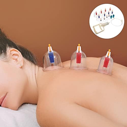 FRCOLOR Vacuum Suction Cupping Cups Cupping Therapy Device Home Massage Tool Beauty Tool Thickened Cups Set