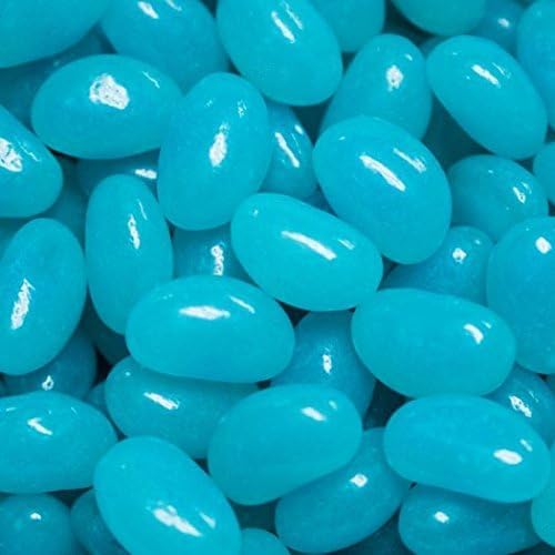 Light Blue Candy Jelly Beans Bulk - Berry Flavored Chewy Candy Beans for Party Favors, Candy Buffets, Baby Showers, Birthdays and More. (12 oz, approximately 300 Pcs)