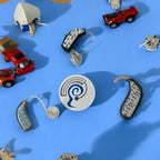Hearing Aid Stickers Decals Skins | Dinosaur, Cars, Remote Control Patterns | Fits BTE & RIC Amplifiers, Find The Best Size and Apply, Easily Removable & Repositionable