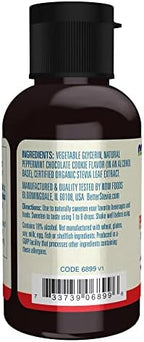 NOW Foods BetterStevia Peppermint Cookie Zero-Calorie Liquid Sweetener, Keto Friendly, Suitable for Diabetics, No Erythritol, 2-Ounce