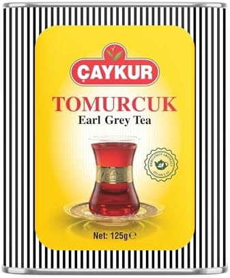ÇAYKUR Earl Grey Tea Tomurcuk, Tea Buds, Loose Leaf with Natural Bergamot Aroma, Flavor Enhancer Young leaves Black Tea 125gr / 4.4 oz