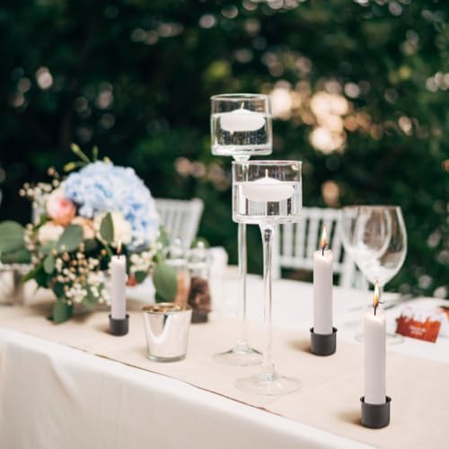 10Pcs Metal Candle Cups Drip Protectors Candle Holders for Home Decor Wedding Birthday Aromatherapy Containers 0.90X0.90X0.78In