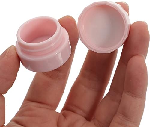 Beaupretty 12 Pieces Travel Containers Sets PP Cream Jars Small Plastic Refillable Box Cosmetic Empty Jar Portable Makeup Container with Lids, 3g