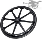 2Pcs 20 Inch Replacement Wheelchair Wheels For Walkers, Wheelchair Wheels Replacement With Bearings, Non-Slip Puncture Proof Polyurethane Solid, Reinforced Nylon Hub, Bearing: 12mm (Color :