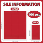100 Pcs Red Paper Napkins Disposable - Red Guest Dinner Napkins for Bathroom Wedding Birthday Anniversary Graduation Party