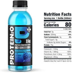 Protein2o 15g Whey Protein Isolate Hydration Drink Plus Energy & Focus, 350mg of Electrolytes, Vitamins B5 & B6, Sugar Free, Energy Variety Pack, 16.9 oz Bottle (Pack of 12)