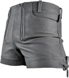 Bockle® Gray Bavarian Men Leather Shorts Hot Pants Trousers