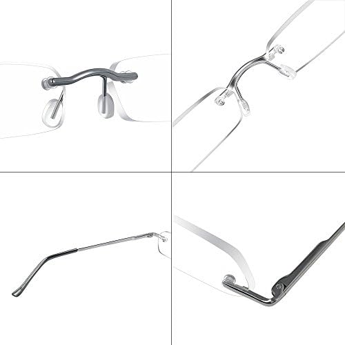 LUFF Portable Mini Reading Glasses Upgrade Lightweight Readers for Men and Women w/Pen Clip Tube Case