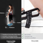 Body Fat Caliper and Body Measure Tape 60inch for Accurately Measuring BMI Skin Fold Fitness and Weight-Loss(Black)