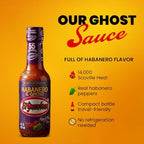 El Yucateco Habanero & Ghost Hot Sauce, Extremely Spicy, Authentic Mexican Chili Sauce, 4 fl oz (Pack of 1)
