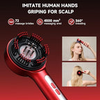 Trvtve 3-in-1 Electric Scalp Massage Comb, Hair Oil Applicator, Five-Level Head Scratching, Soothing and Relaxing to Prevent Hair Loss, Portable Home Massage Comb for Men and Women, Ipx7 Waterproof