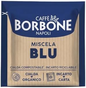 Caffè Borbone Espresso Paper Pods, Blue Blend, Balanced and Full-Bodied, Medium Roast ESE Pods, Authentic Italian Espresso - 150 Count