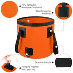 5 Gallon Bucket for Cleaning, Collapsible Mop Bucket Wash Basin Foldable Car Wash Buckets for Fishing Shower Travel, Portable Water Storage Containers for Household RV Essentials and Beach Supplies