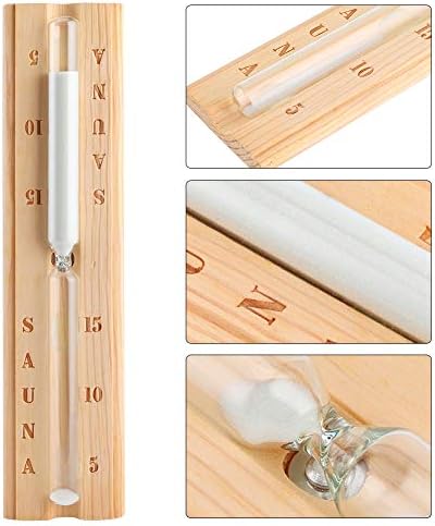 Sauna Timer, 15 Minute Sand Timer, Hour Glass for Sauna Spa Room