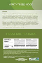 Healthy Healing Herbs Organic Horsetail Tea Bags – 100 Count | Pure Herbal Leaf Blend | Naturally Earthy Flavor | Caffeine-Free Premium Herbal Tea
