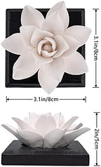 Magnolia Flower Styling Essential Oil Diffuser Stone, Non-Electric, Handmade Products, Decorative Tabletops, Car Decoration Ornaments(Essential Oils Not Included)