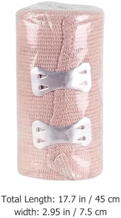 Beaupretty 2pcs Elastic Wrap Bandages 7.5cm X 4.5m Compression Sports Ankle and Wrist Support Breathable High Elasticity Protective Band for Injury and Edema Care