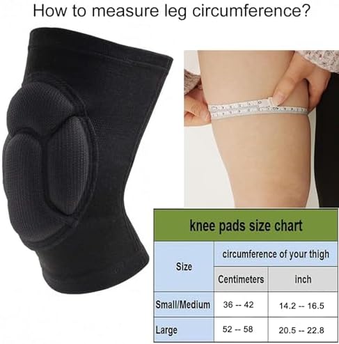 Knee Pads for Garden, Gardening, House Cleaning, Construction Work, Dancing, Volleyball, Flooring, Climbing, Riding Kneepads with Thick EVA Foam Padding, Outdoor Sports Kneeling Pads Cushion Floors Scrubbing for Men Women (Small/Medium)