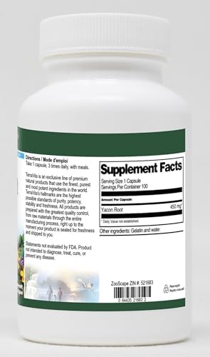 Yacon Root - 450 mg (100 Capsules, ZIN: 521683)